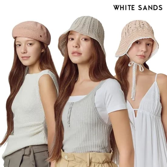 화이트샌즈 리본 보닛햇 보르도 21,690원