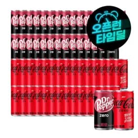닥터페퍼 제로 190ml 30캔 + 코카콜라 제로 190ml 30캔 18,990원(스카할인)