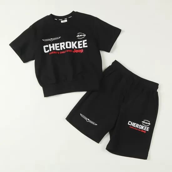 지프키즈 반팔맨투맨세트