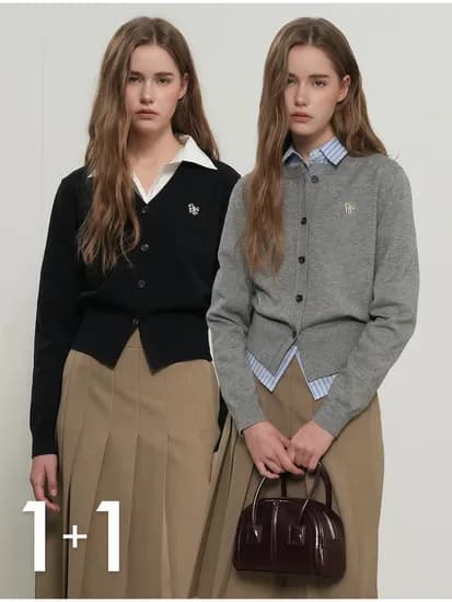 제너럴아이디어 에센셜 가디건 2장