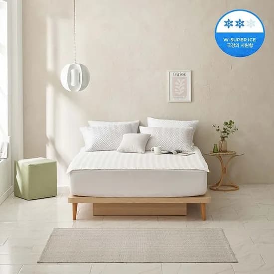 세사 아이스 베이직2 냉감 패드 Q 화이트