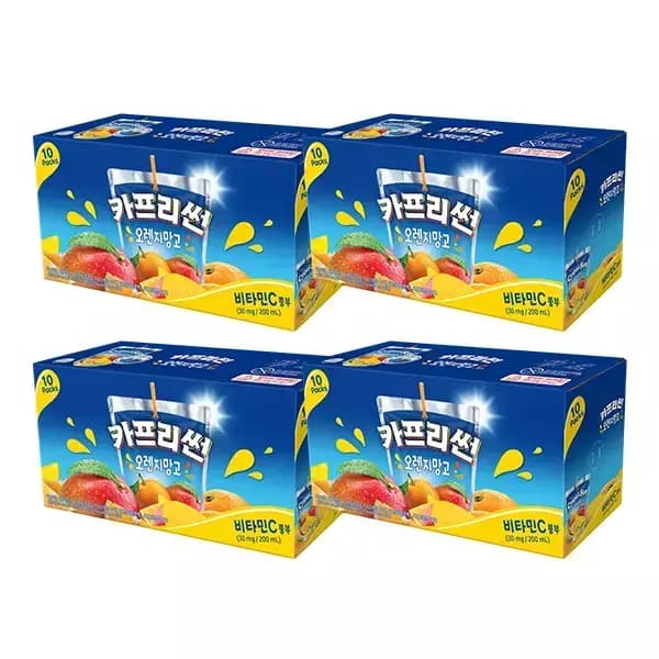 카프리썬 오렌지망고, 200ml, 40개 14,380원(티멤,현대/비씨)