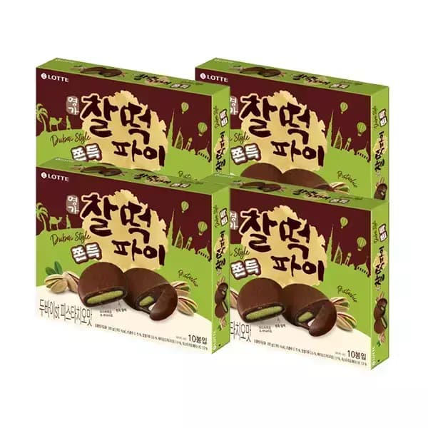 롯데웰푸드 명가찰떡파이 두바이 피스타치오 300g, 4개 26,760원