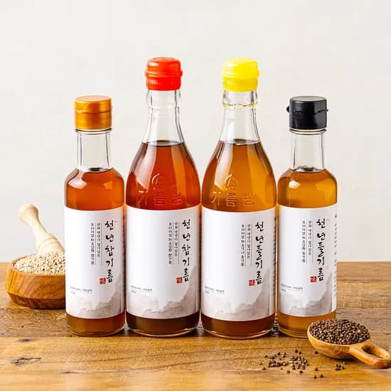 전라도청년 저온압착 100% 통참깨 천년참기름 350ml 2병 12,010원 무배