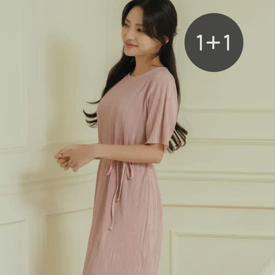 라라슬림 컴포트 플리츠 원피스2개세트 13860원 무배