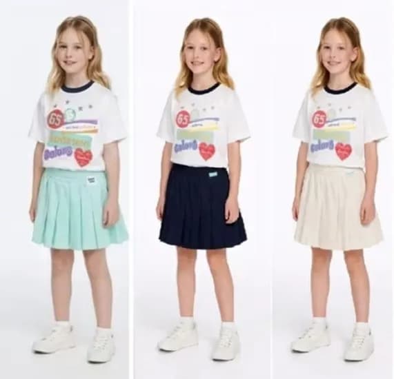 베네통키즈 크롭티셔츠+스커트세트 37,680원 무배