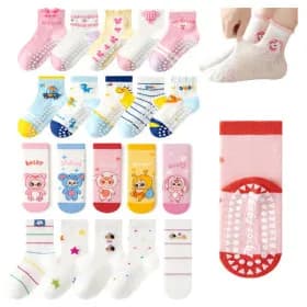 미끄럼방지 유아동 양말 5켤레세트 6,840원