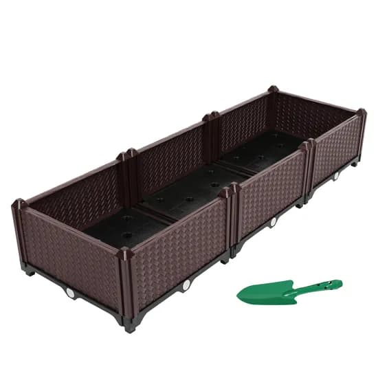 조립식 텃밭 화분 브라운+블랙 1단 3칸 30,900원