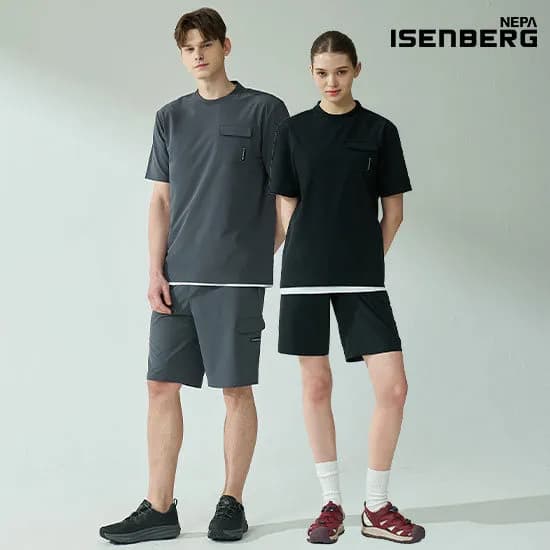 네파이젠벅 밴딩 포켓 반바지 남녀공용 4컬러 택1  11900원