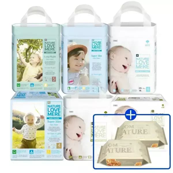 네이쳐러브메레 기저귀 밴드/팬티 8팩 모음전+미니물티슈 2팩 41,250원