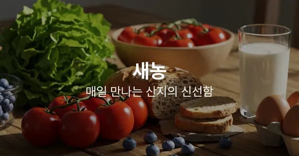 새농 만우절 990원 특가 유배