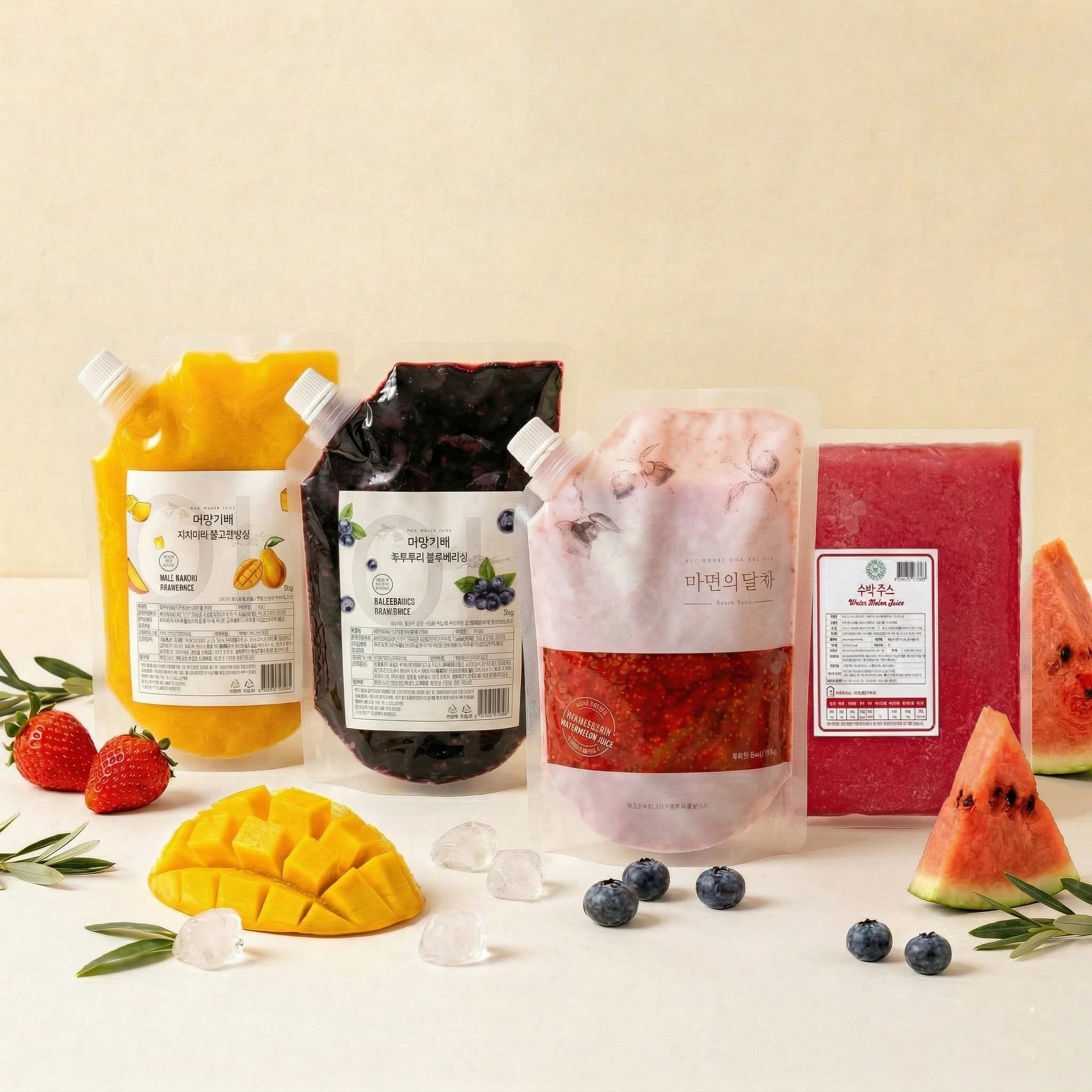 마법카페 과일청 1kg 4종 외 다양 4개 단위