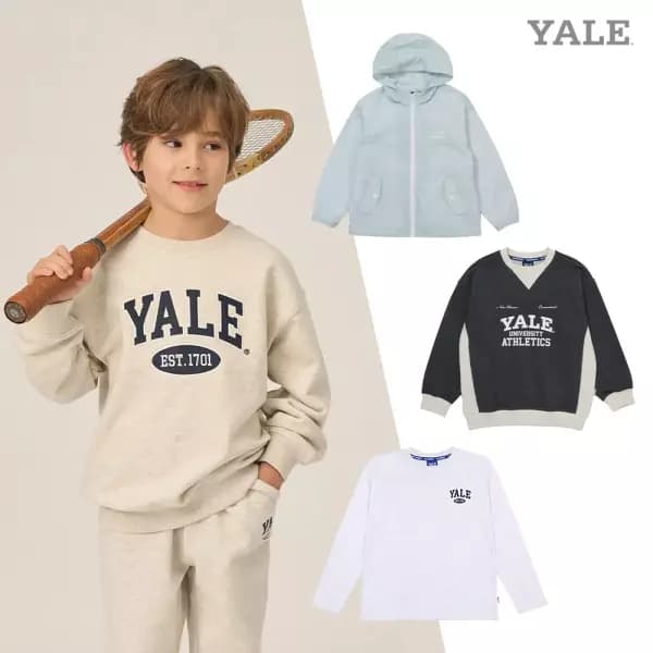 예일키즈 베이직 로고 긴팔티셔츠