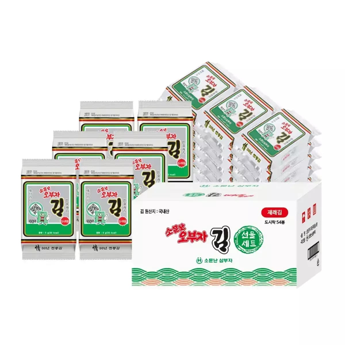 오부자 재래도시락김 5g 54봉