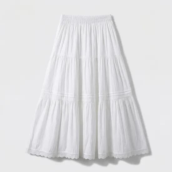 KARRA 피크닉 캉캉 레이스 스커트