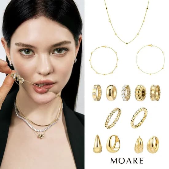 모아르 14K 텀블 버블 볼 반지 152,450원
