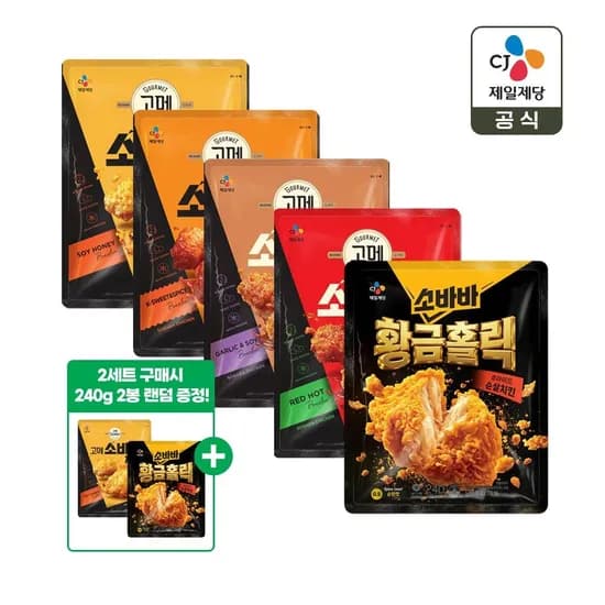 소바바 순살치킨 375g 4개 28,960원