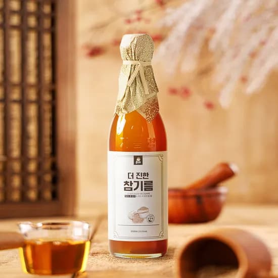 산지로드 저온압착 더진한 참기름 350ml 8900원 무료배송