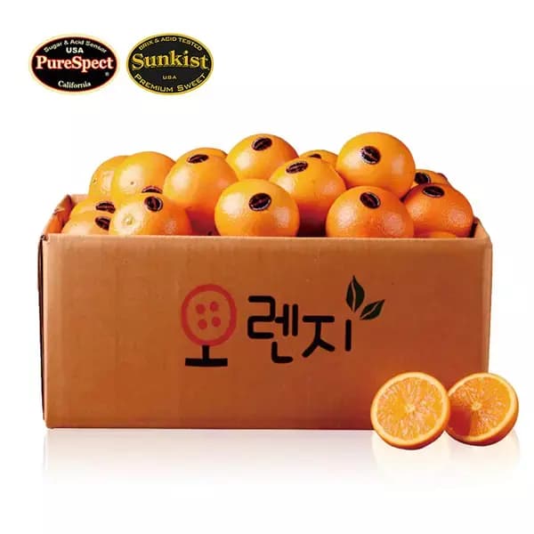 썬키스트 블랙라벨 오렌지 중소과 18과 2.9kg내외 9700원