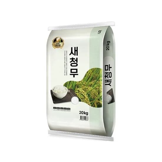 25년산 밥맛좋은 새청무 20kg 특등급 58,140원