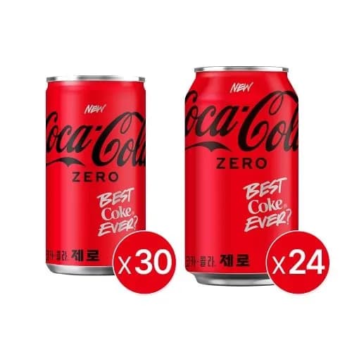 코카콜라 350ml 24캔 190ml 30캔