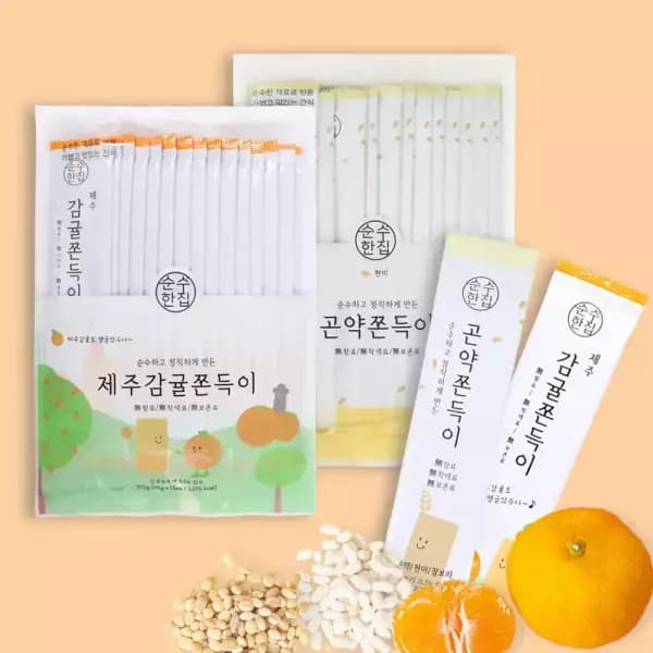 곤약쫀드기 15입 감귤쫀드기 15입