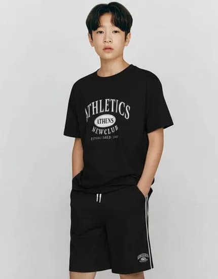 지오다노 아동 면100 반팔 반바지 상하의세트