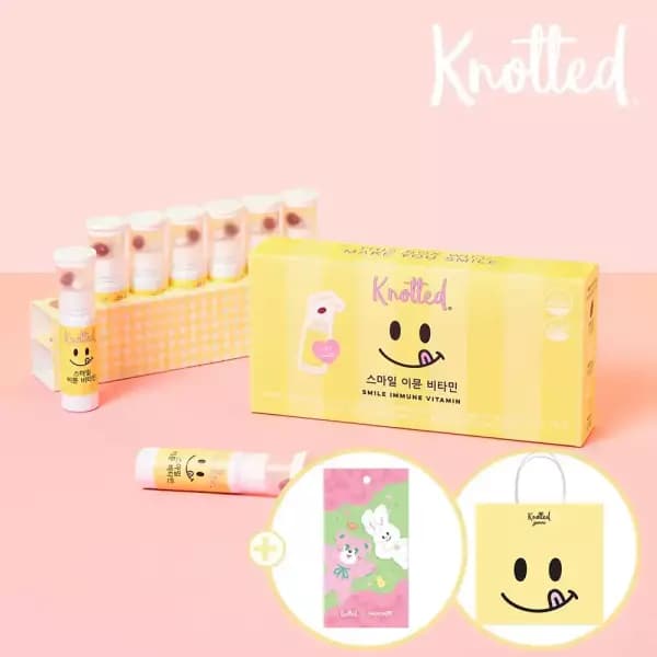 노티드 스마일 이뮨 멀티 비타민 1박스+쇼핑백+플리츠파우치 9,900원 무배