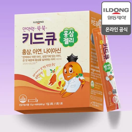 일동제약 키드큐 홍삼젤리 40포