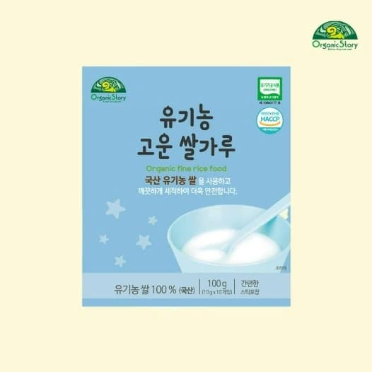오가닉스토리 유기농 고운 쌀가루 100g