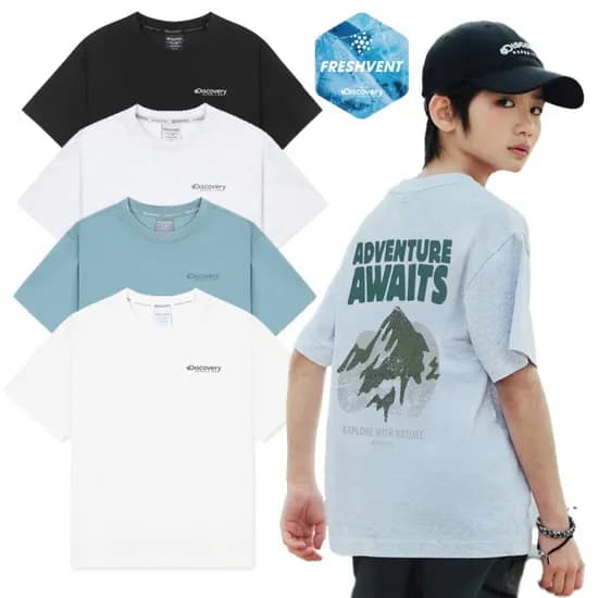 디스커버리 키즈 워싱 마운틴 그래픽 반팔티 29810원 무배