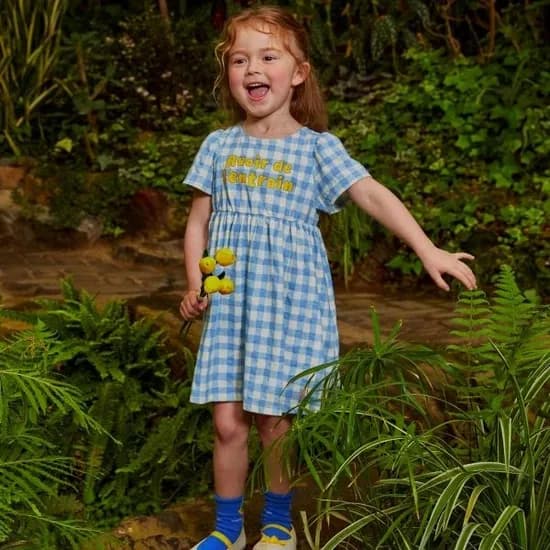 밀리밤 면 100% 체크 원피스 7,270원 무배