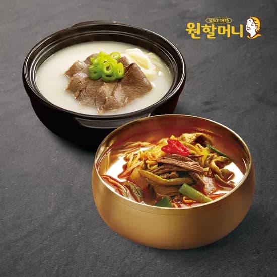 원할머니 육개장 600g 4개 설렁탕 600g 4개