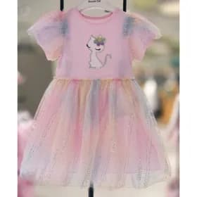 프랜치캣 핑크 다이마루 샤원피스