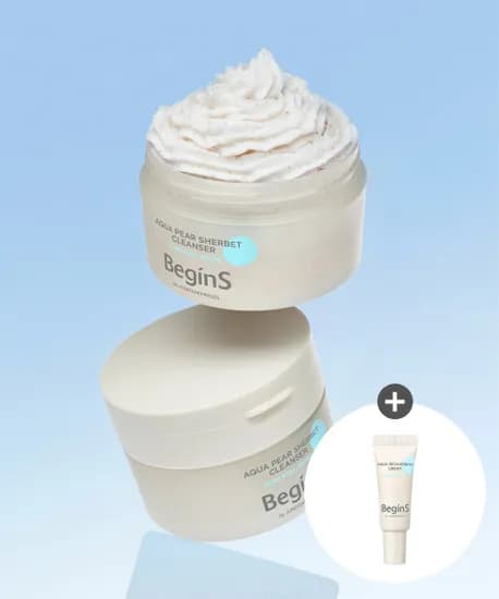 정샘물 비긴스 아쿠아 페어 셔벗 클렌저 90ml