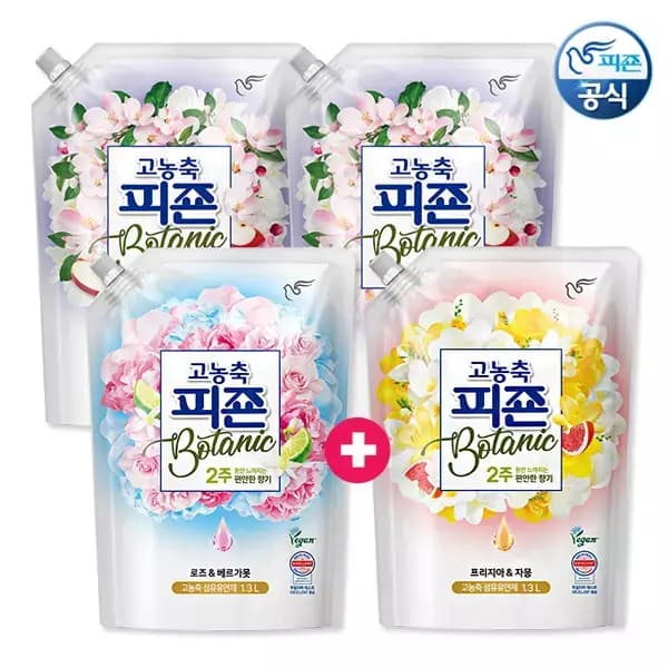 피죤 비건인증 고농축 섬유유 연제 1.3Lx4개 15,900원 무배