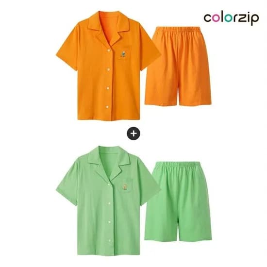 비비드 코튼 반소매 파자마 셋업 1+1 14,170원 무배 핫딜