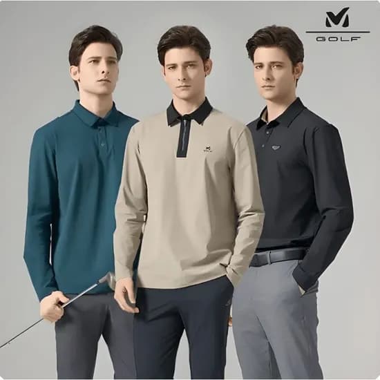 밀레골프 남성 긴팔카라티 3종