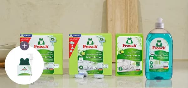 프로쉬 식세기세제 50개입 미니 그린레몬 2개 + 식세기 클리너 + 베이킹소다 주방세제 500ml 36,860원