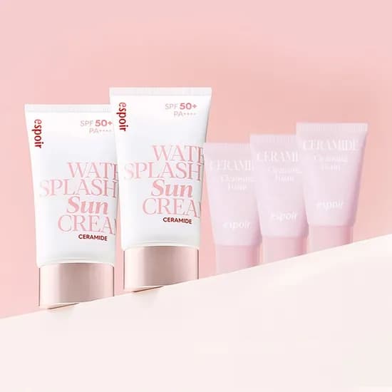 에스쁘아 선크림 세라마이드 1+1 (선크림 60ml 2개+클렌징 폼 2개) 15080