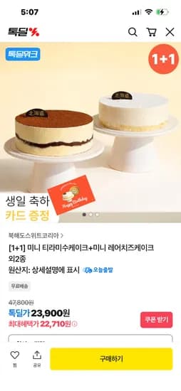 미니 티라미수 미니 레어치즈 케이크