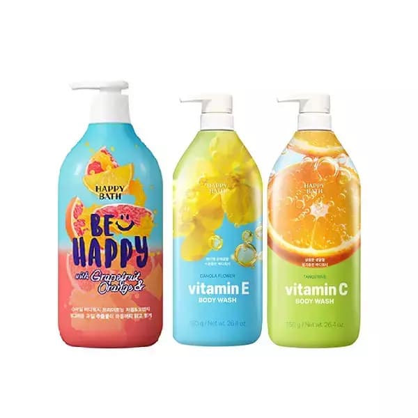 해피바스 스마일 바디워시 900g 750g 총 3개