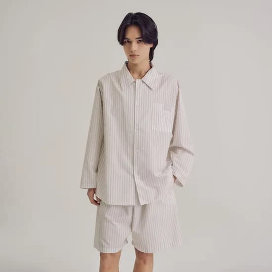 오르시떼 남녀공용 긴소매 파자마세트