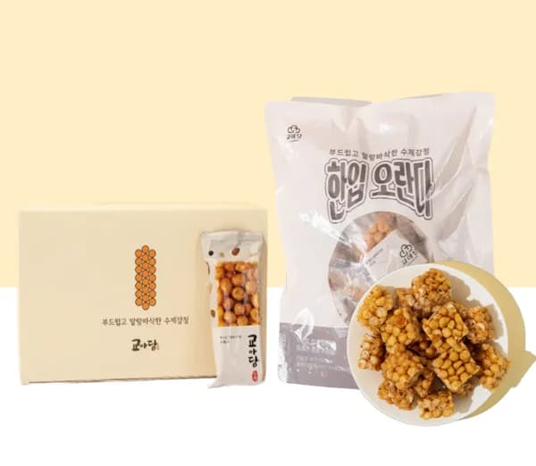 교아당 플레인강정 18입 선물세트+쇼핑백 14,200원 무배