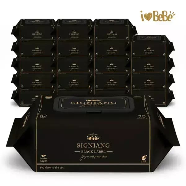 시그니앙 블랙라벨 82평량 물티슈 70매 20팩 24,900원