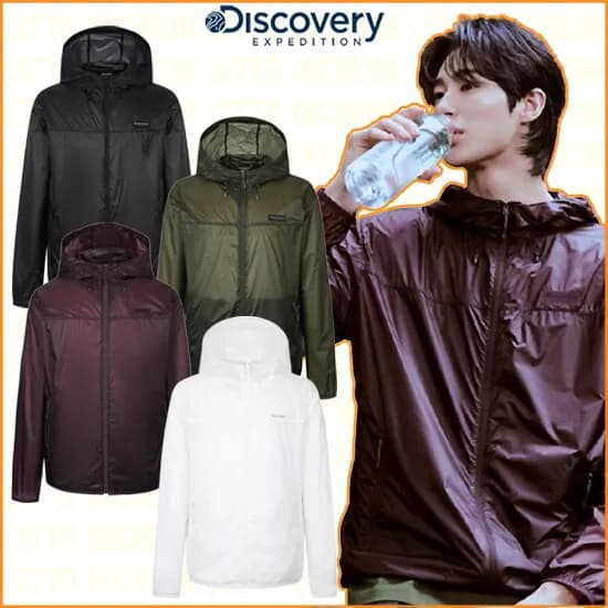 디스커버리 초경량 립스탑 남성 바람막이 76,050원