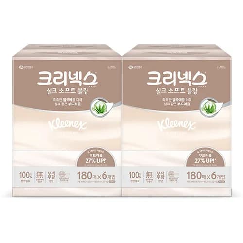 크리넥스각티슈 실크소프트180*12개 20250원, 오늘만