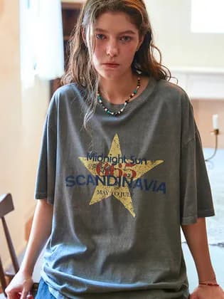 꼼파뇨 미드나잇선 피그먼트 반팔티 고스트그레이 19,656원