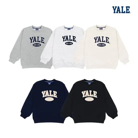 예일키즈 베이직 자수 맨투맨