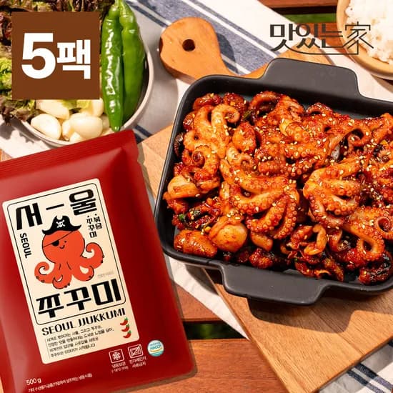 하루한끼 매운 서울 쭈꾸미 500g 5팩